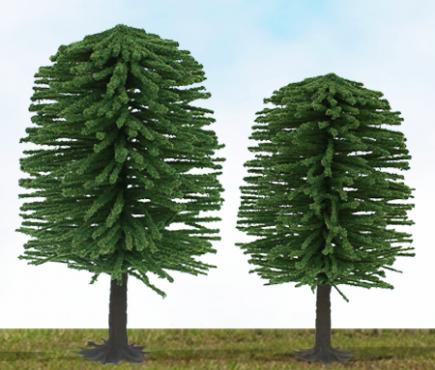 HO Scale 24/pk MP Scenery Products 70823 Scenic Blue Spruce Trees 4" to 6" 